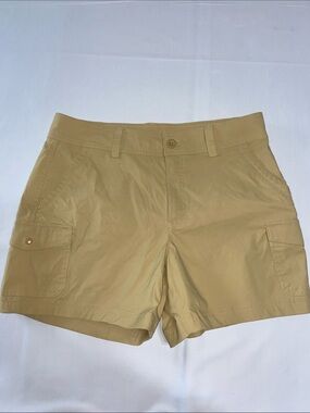 Eddie Bauer Women's Cargo Pocket Shorts Khaki Gorpcore Ripstop Shorts Size 12